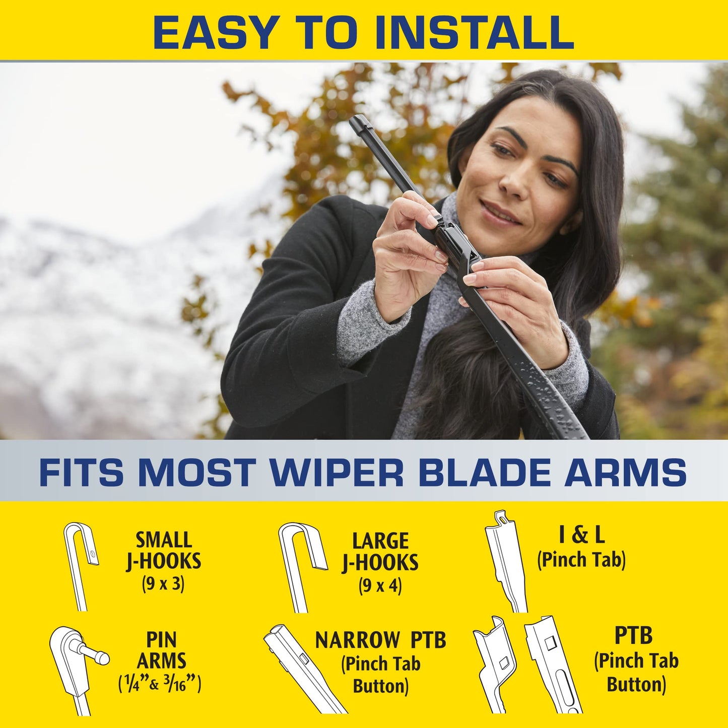 Rain-X 810348 Repellency Water Repellent Wiper Blades, 26" & 16" Windshield Wipers, All Weather Streak-Free for Enhanced Visibility w/Water Repellency Formula [Amazon Exclusive]