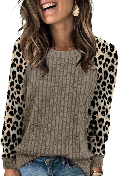 WIHOLL Long Sleeve Shirts for Women Lightweight Sweaters Fall Outfits 2026 Color Block Winter Clothing Dressy Casual Soft