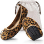 DREAM PAIRS Women's Foldable Bowknot Ballet Flats