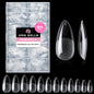 UNA GELLA 504Pcs Medium Pointed Almond Nail Tips, X-Soft Almond Gel Nails