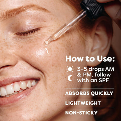 TruSkin Brightening Vitamin C Serum for Face with Hyaluronic Acid, 1 fl oz