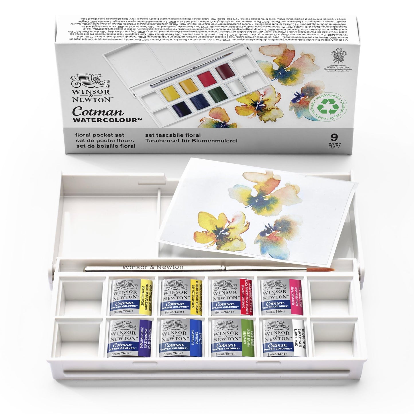Winsor & Newton Cotman Watercolor Paint Set, Sketchers' Pocket Set