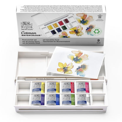 Winsor & Newton Cotman Watercolor Paint Set, Sketchers' Pocket Set