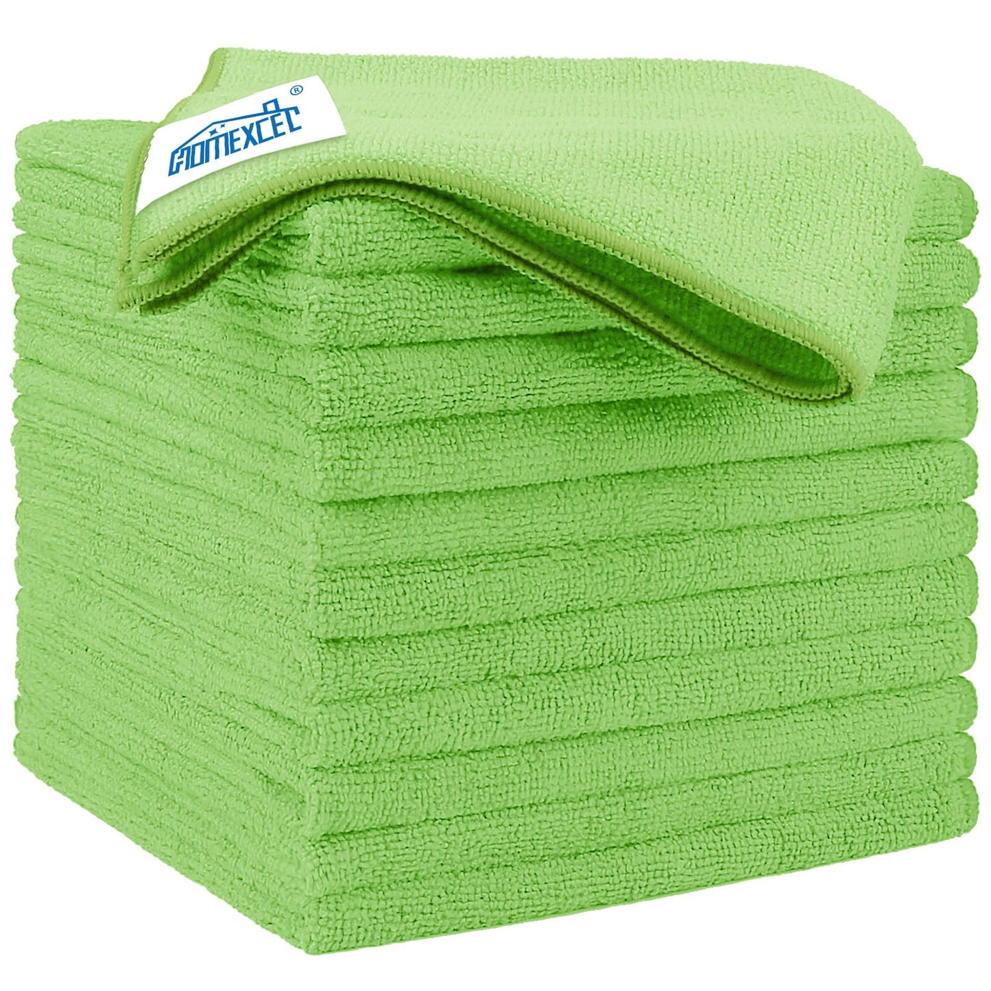HOMEXCEL Microfiber Cleaning Cloth 12 Pack, 12.5 x 12.5 inch Microfiber Towels for Cars, Ultra Absorbent Washing Cloth, Lint Free Streak Free Cleaning Rags for Car, Kitchen, and Window (Grey)