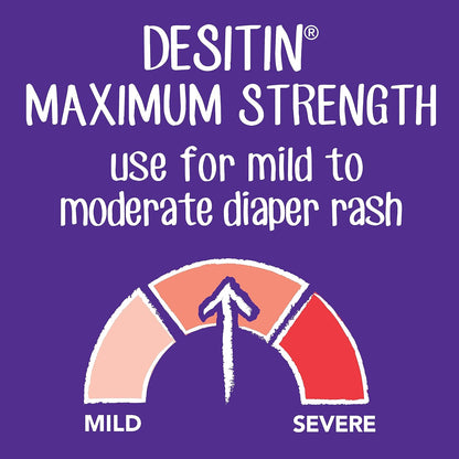 Desitin Maximum Strength Diaper Rash Paste, 40% Zinc Oxide, 4.8 oz