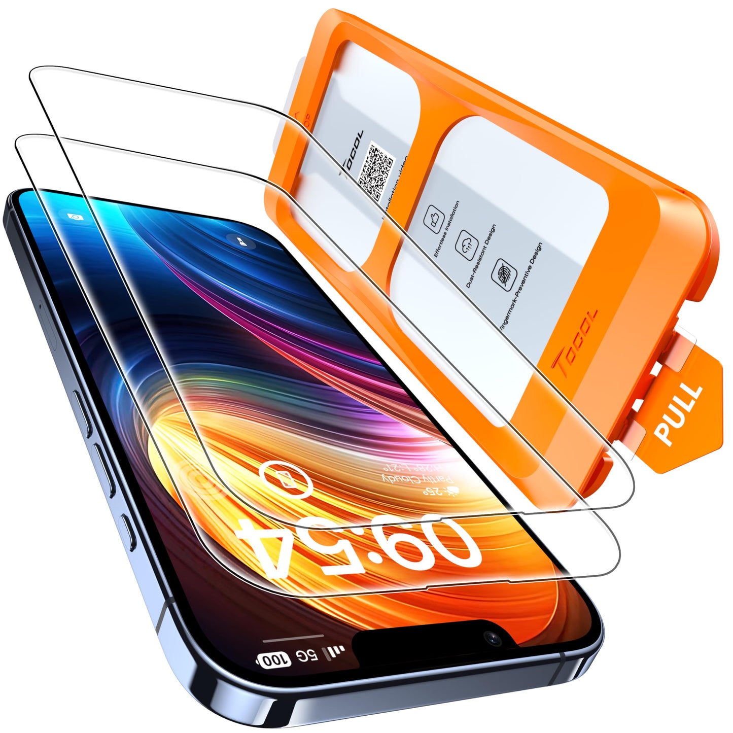 TOCOL for iPhone 17 Pro Max Screen Protector, Clear