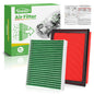 Engine+Cabin Air Filter Fit for 2014-2020 Rogue, 2017-2022 Rogue Sport