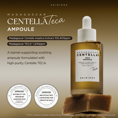 SKIN1004 [Hudson's Pick] Madagascar Centella Ampoule, Korean Face Serum with Centella Asiatica for Hydrating & Moisturizing, Soothing Facial Serum for Skin Balance, Korean Skin Care, 1.85 fl.oz, 55ml