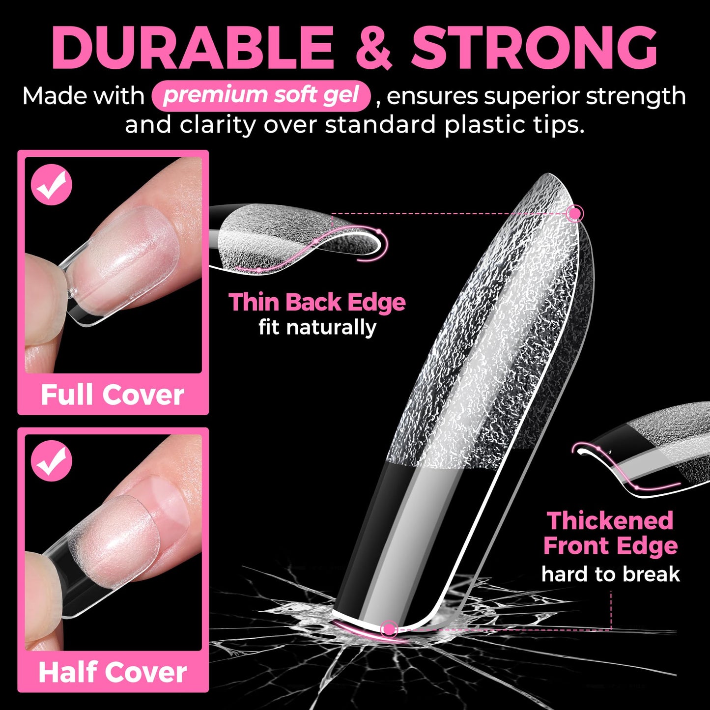 UNA GELLA 15g Nail Glue for Press On Nails with 20ml Nail Glue Remover Kit
