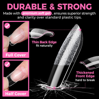 UNA GELLA 15g Nail Glue for Press On Nails with 20ml Nail Glue Remover Kit