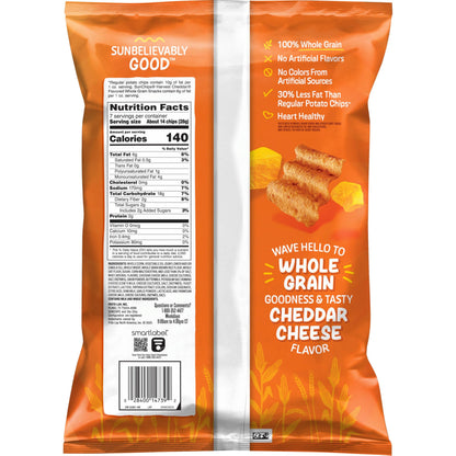 SunChips 100% Whole Grain Chips, Variety Pack, 1 oz Bags, Pack of 40, No Artificial Flavors, Colors