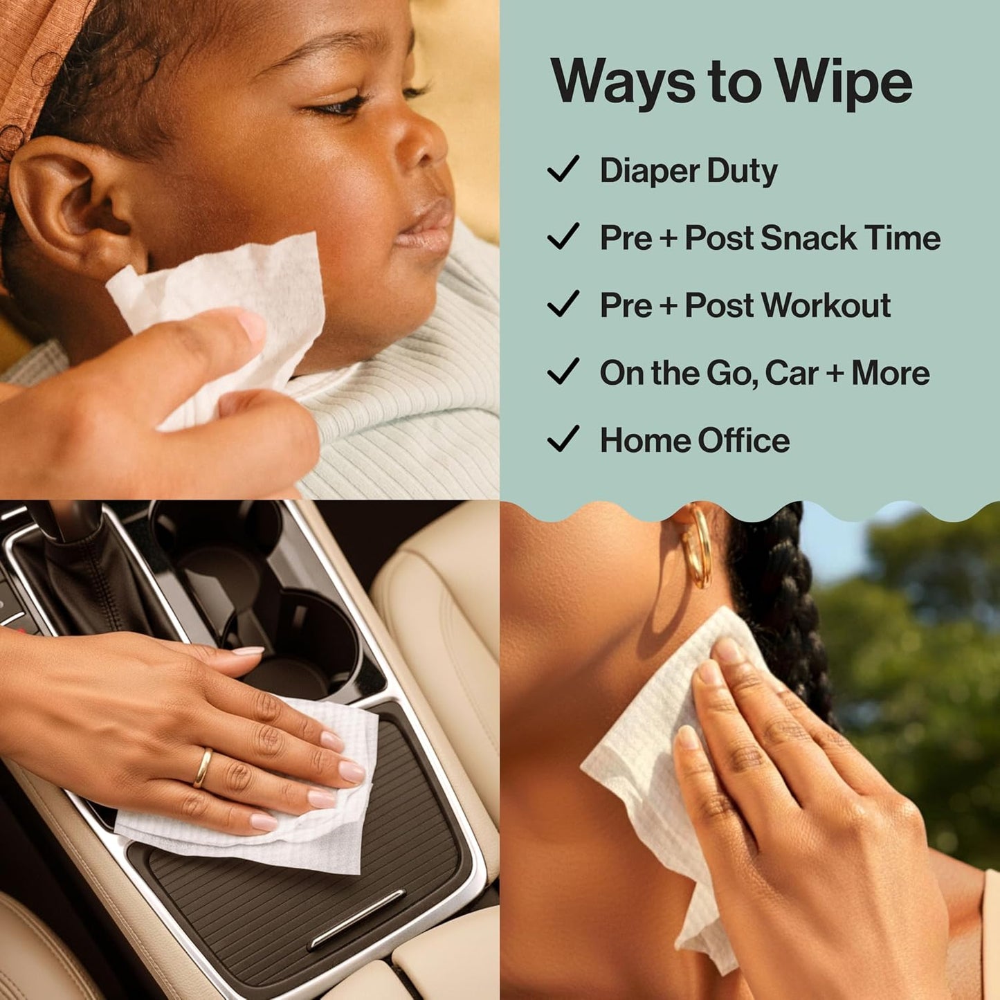 The Honest Company Multi-Use Baby Wipes, Pattern Play, 720 Count