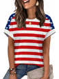 WIHOLL Womens Tops Short Sleeve Shirts Summer Outfits 2026 Spring Dressy Casual Clothes Clothing