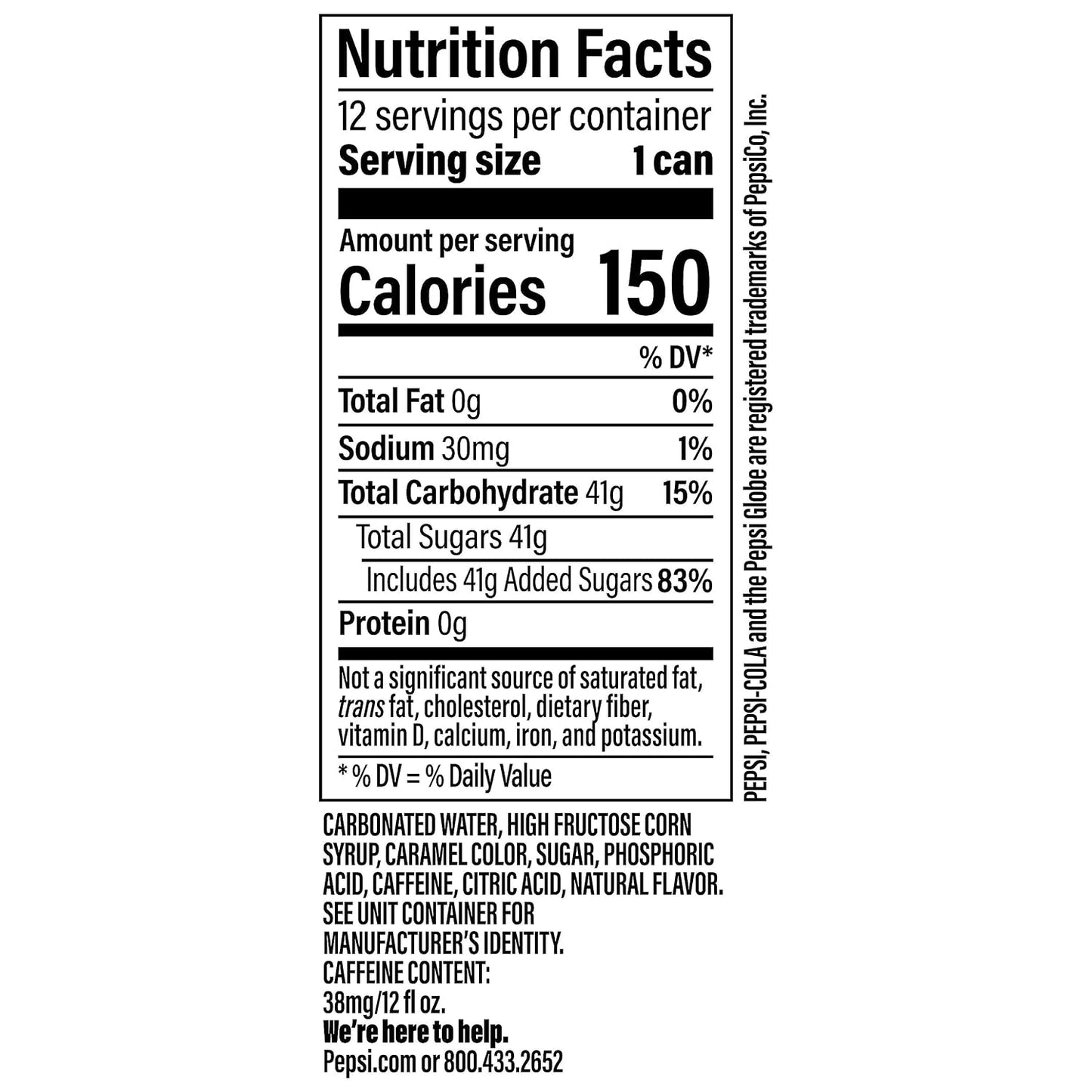 Pepsi Cola Soda, 12 Fl Oz Cans (Pack of 12)