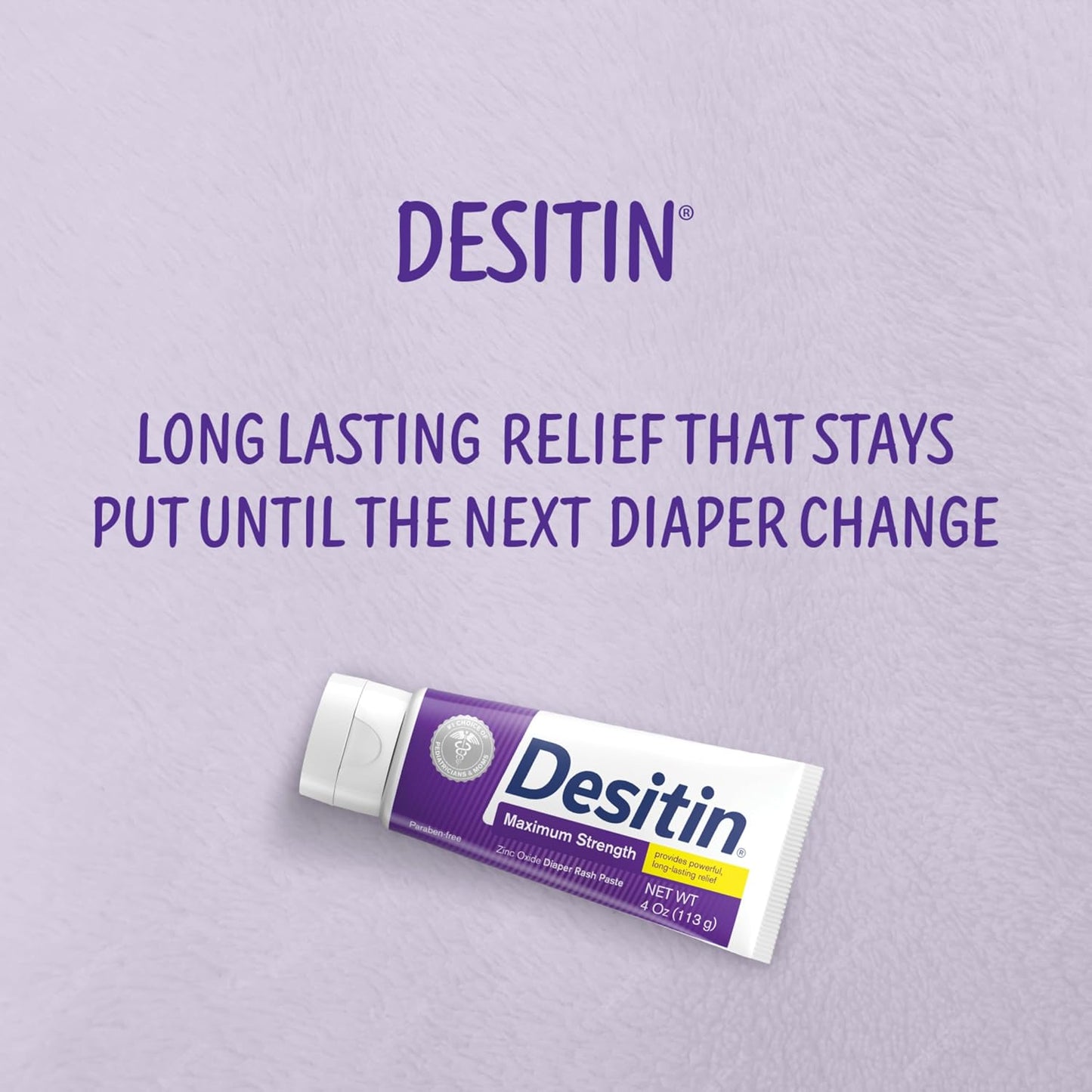 Desitin Maximum Strength Diaper Rash Paste, 40% Zinc Oxide, 4.8 oz