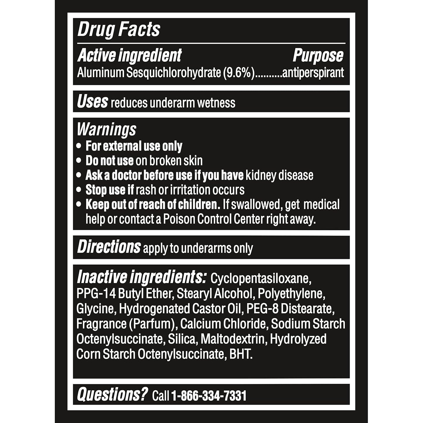 Degree Men UltraClear Antiperspirant Black+White Sweat & 2 Count 2.7 oz