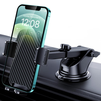 Qifutan Dash Mounted Holders Phone Holders for Your Car Phone Mount for Car Windshield Dashboard Air Vent Universal Desk Mounts Hands Free Automobile Cell Phone Holder Fit for iPhone Smartphone