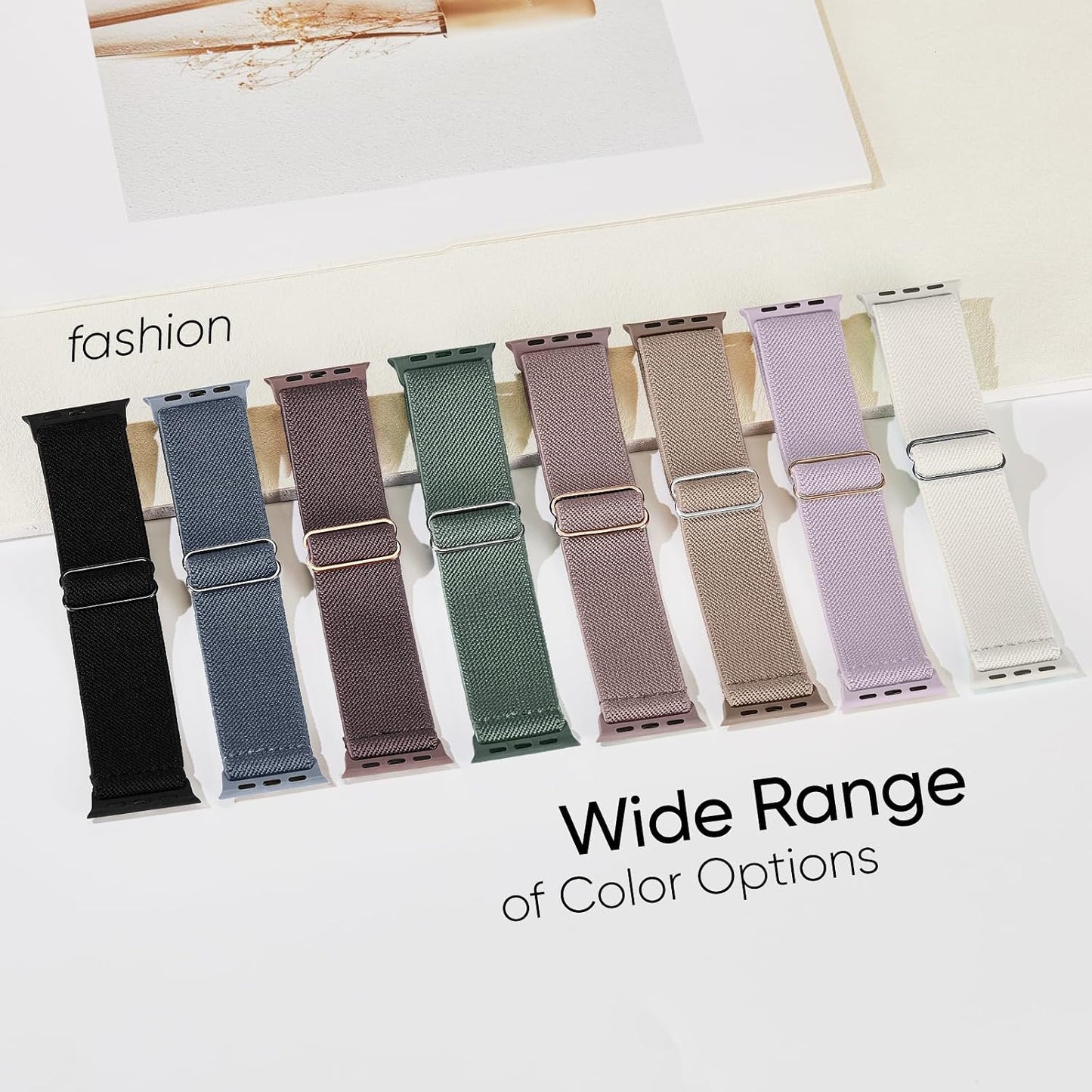 10 Pack Stretchy Bands Compatible with Apple Watch Band Women Men