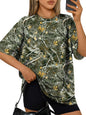 Trendy Queen Womens Oversized T-Shirts Short Sleeve Crew Neck Summer Tops