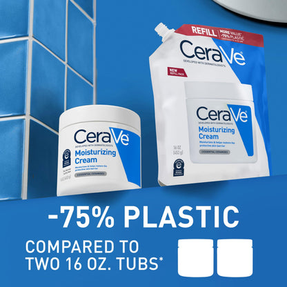 CeraVe Moisturizing Cream, Face & Body Moisturizer for Dry Skin, 19oz