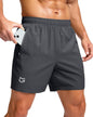 G Gradual Men's Athletic Running Shorts with 2 Zipper Pockets 7"/ 5"/ 9"