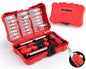 DIYSELF Exacto Knife Set with 10 Extra #11 Blades, 6-Inch Metal Ruler, Pink