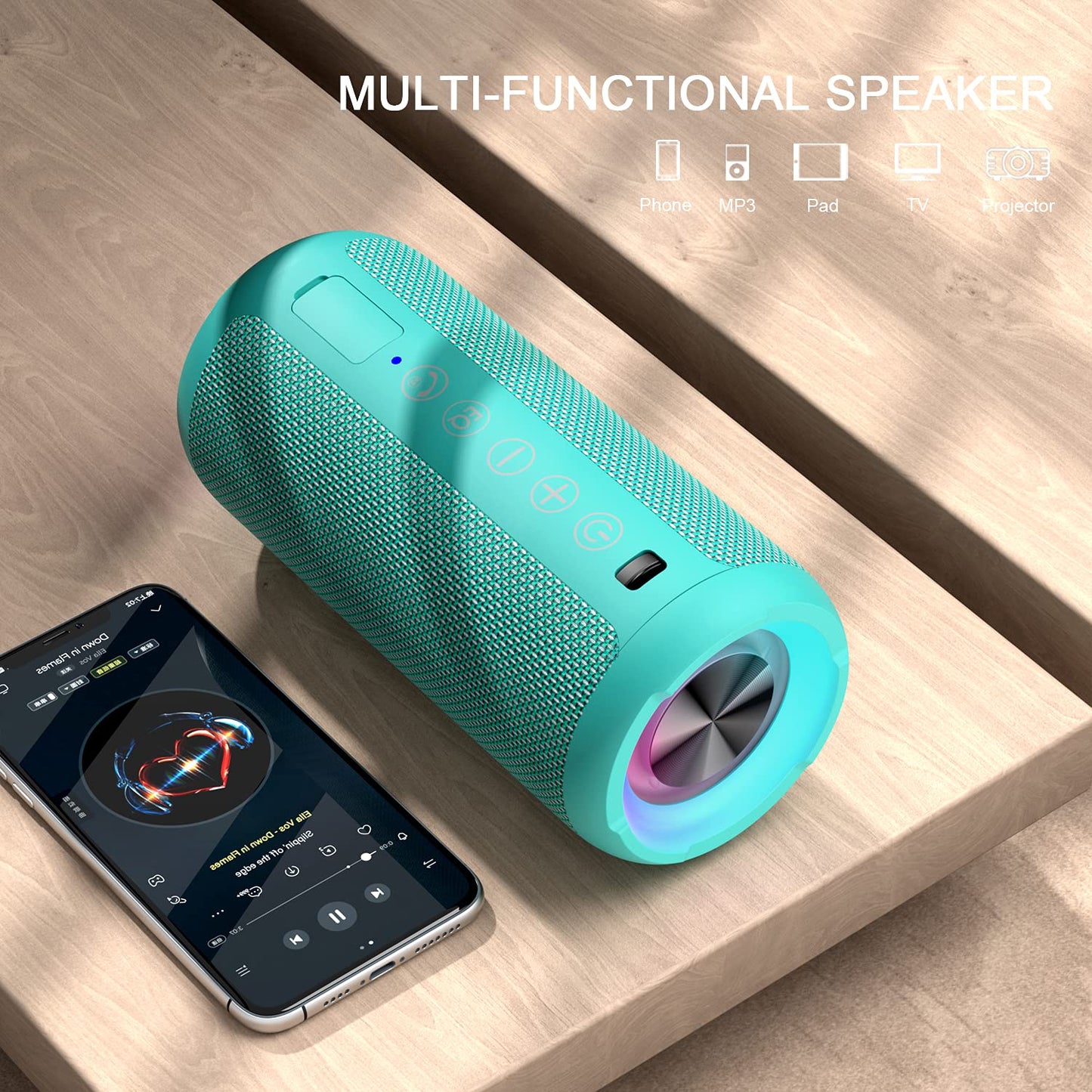 Ortizan X10 Portable Bluetooth Speaker (1st Gen), IPX7 Waterproof, Wireless