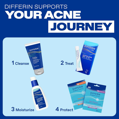 Differin Acne Retinoid Treatment Gel, 0.1% Adapalene, 45g Pump