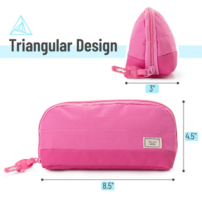 Mr. Pen- Wide-Opening Pencil Case, Triangle Design