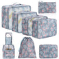 BAGAIL 8 Set Packing Cubes Luggage Packing Organizers for Travel Accessories-Cream