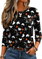 Zeagoo Women's Casual Shirts Long Sleeve Tops Crewneck Tshirts Fall Clothes