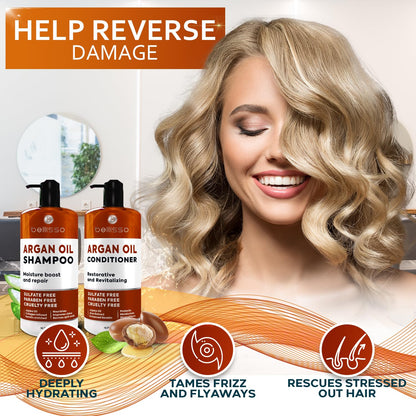 Caffeine Shampoo and Conditioner Set - Volumizing Products for Women and Men - Thickening, Volume Boosting Formula for Thinning and Fine Hair - Sulfate Free, No Parabens - Hydrating, Salon Grade
