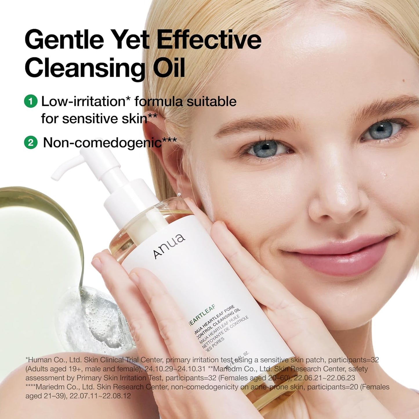 Anua Heartleaf Pore Control Cleansing Oil, Korean Skincare, 6.76 fl.oz