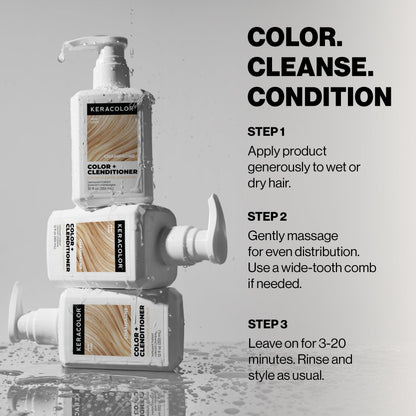 Keracolor Color + Clenditioner, Semi-Permanent Hair Color, 23 Shades