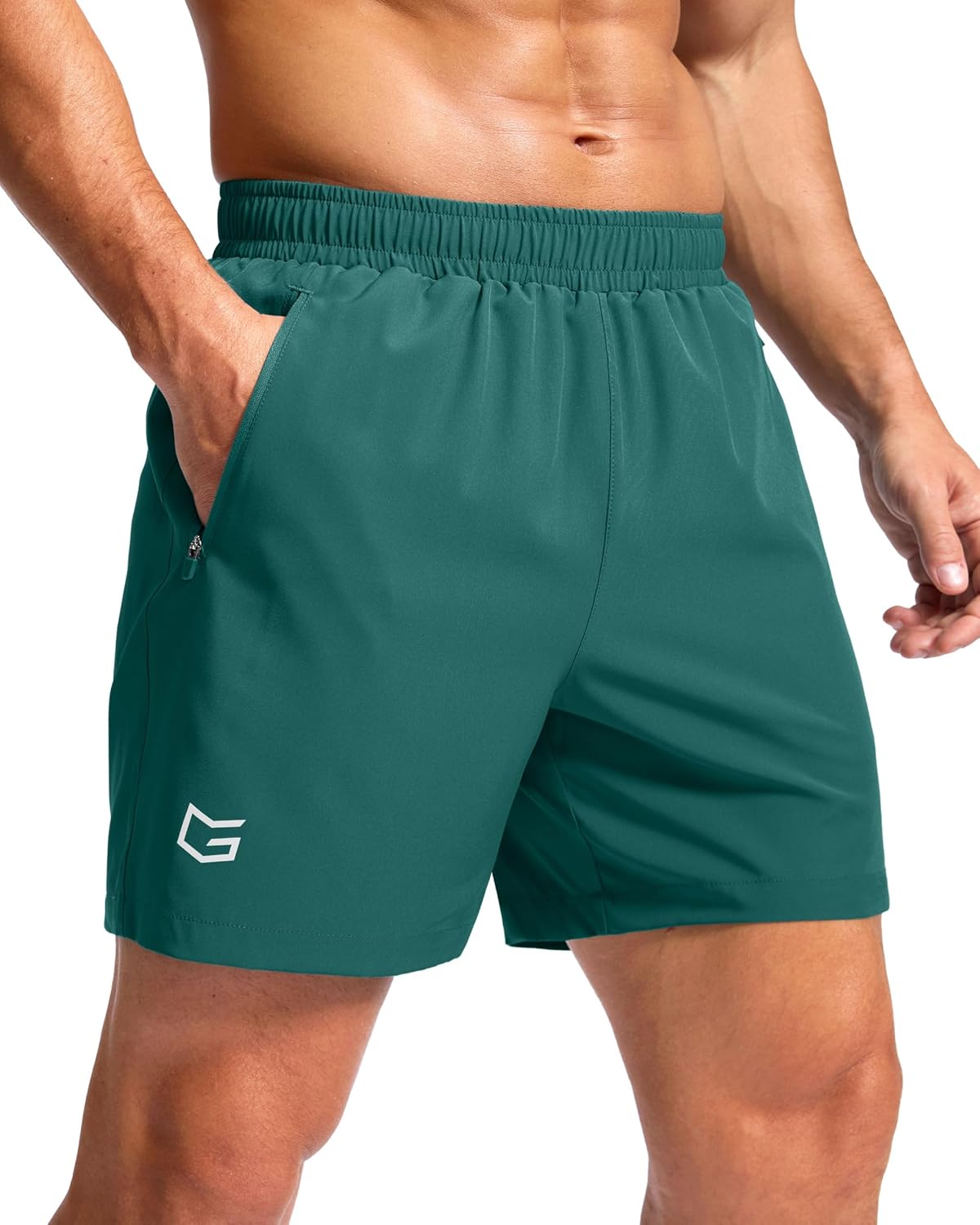 G Gradual Men's Athletic Running Shorts with 2 Zipper Pockets 7"/ 5"/ 9"