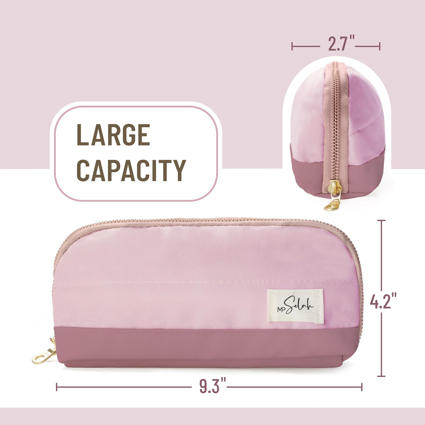 Mr. Pen- Wide-Opening Pencil Case, Triangle Design