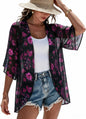 CHICGAL Womens Floral Kimono Cardigan Beach Cover Up Casual Summer Tops