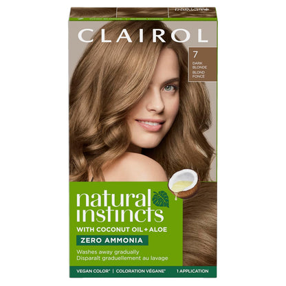 Clairol Natural Instincts Demi-Permanent Hair Dye, 4 Dark Brown | 1 Pack