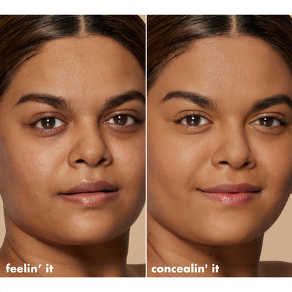 e.l.f. Hydrating Camo Concealer, Covers Blemishes & Under-Eye Circles, Full-Coverage & Delivers A Satin Finish, Vegan & Cruelty-Free, Light Ivory