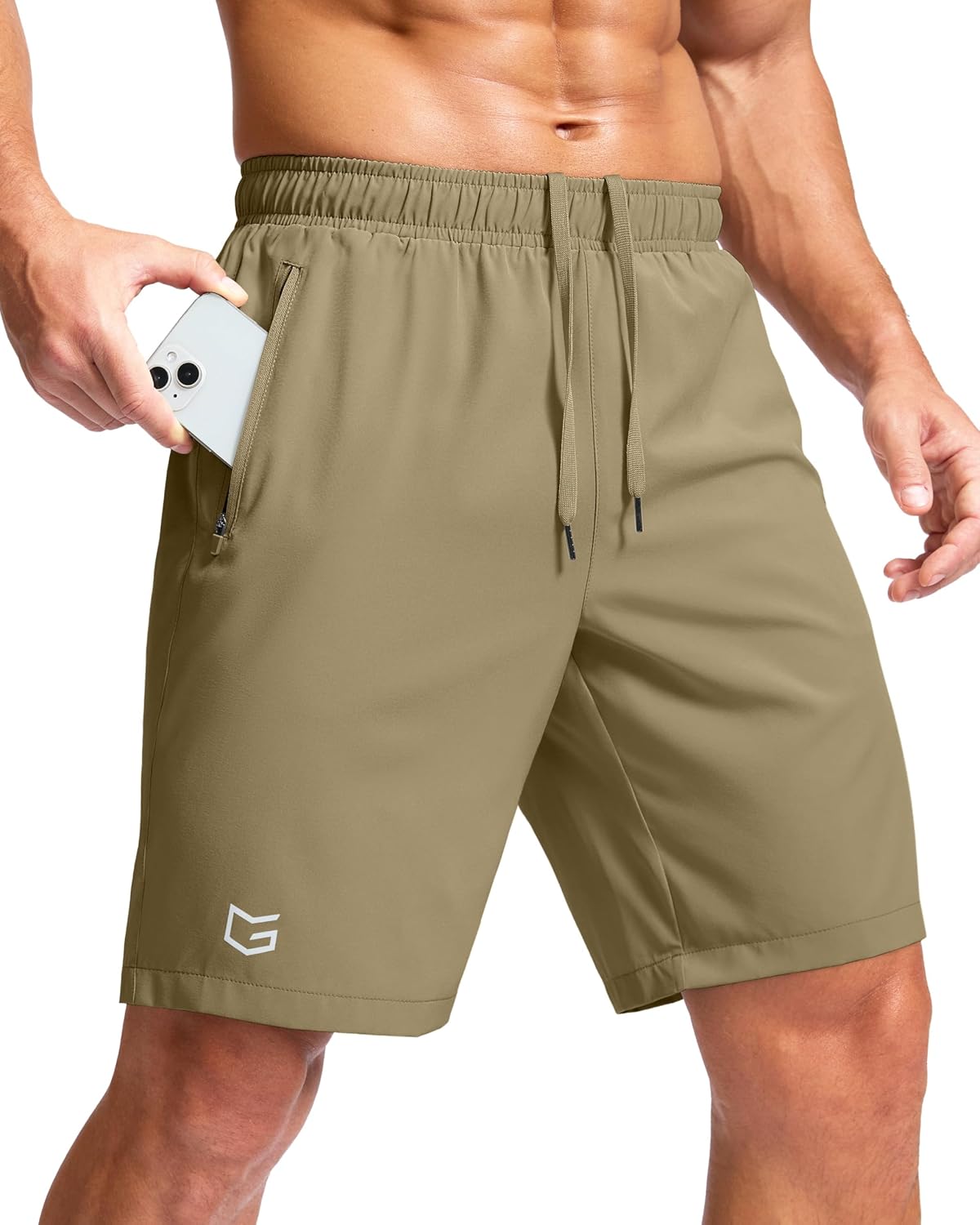G Gradual Men's Athletic Running Shorts with 2 Zipper Pockets 7"/ 5"/ 9"