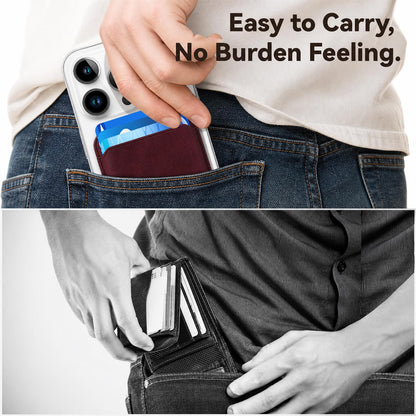 Magnetic Wallet Cell Phone Card Holder for Phone Case with Mag-Safe