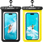 Hiearcool Waterproof Phone Pouch, Waterproof Phone Case, Black&Green 2-Pack