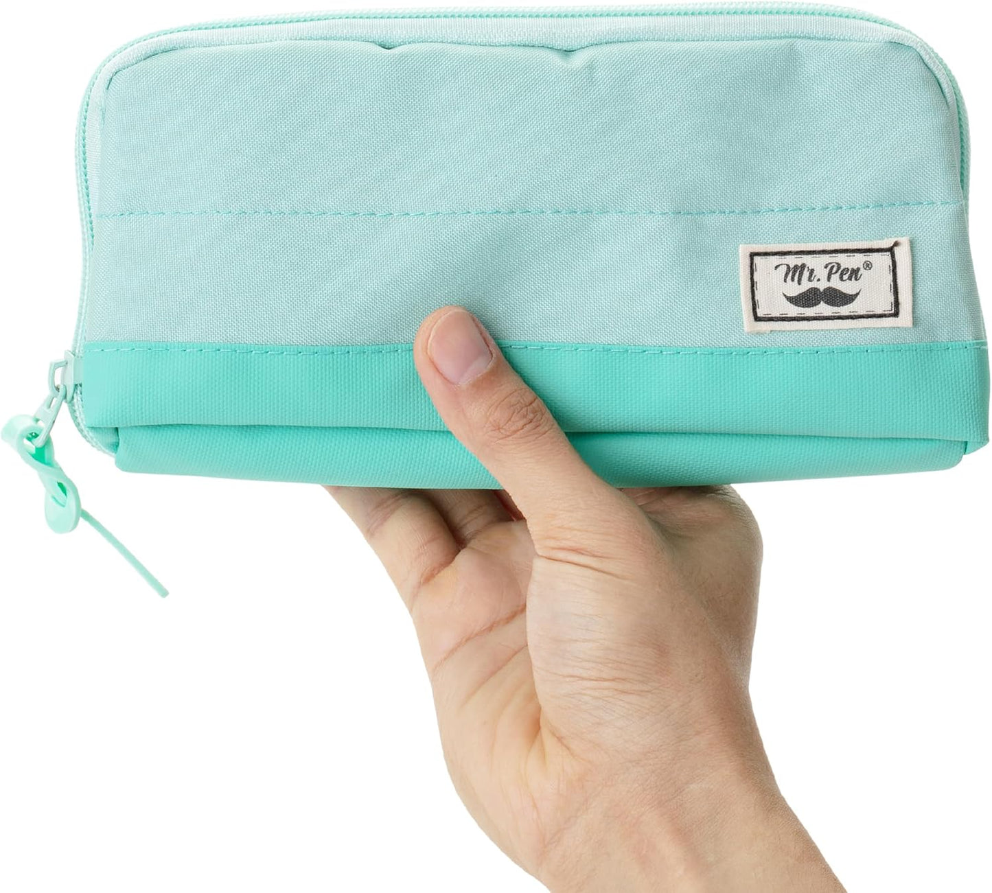 Mr. Pen- Wide-Opening Pencil Case, Triangle Design