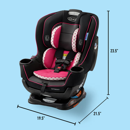Graco Extend2Fit Convertible Car Seat, Rear and Forward Facing Car Seat with Adjustable Extension Panel for Extra Legroom, Great Gift for Baby Shower or Baby Registry, Redmond