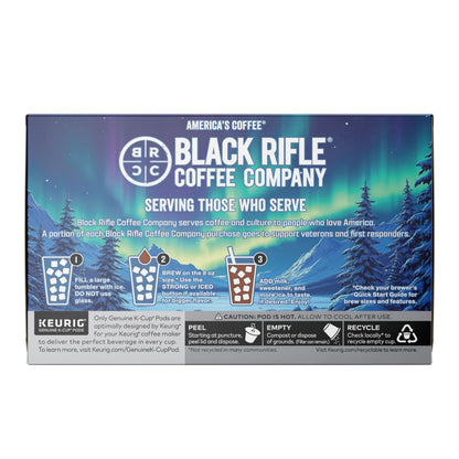 Black Rifle Coffee Medium Roast K Cup Coffee Just Black 32 Count