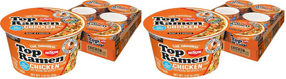 Nissin Top Ramen Noodle Soup, Chicken, 3 Ounce (Pack of 24)
