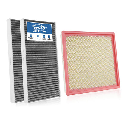 Engine+Cabin Air Filter Fit for 2014-2020 Rogue, 2017-2022 Rogue Sport