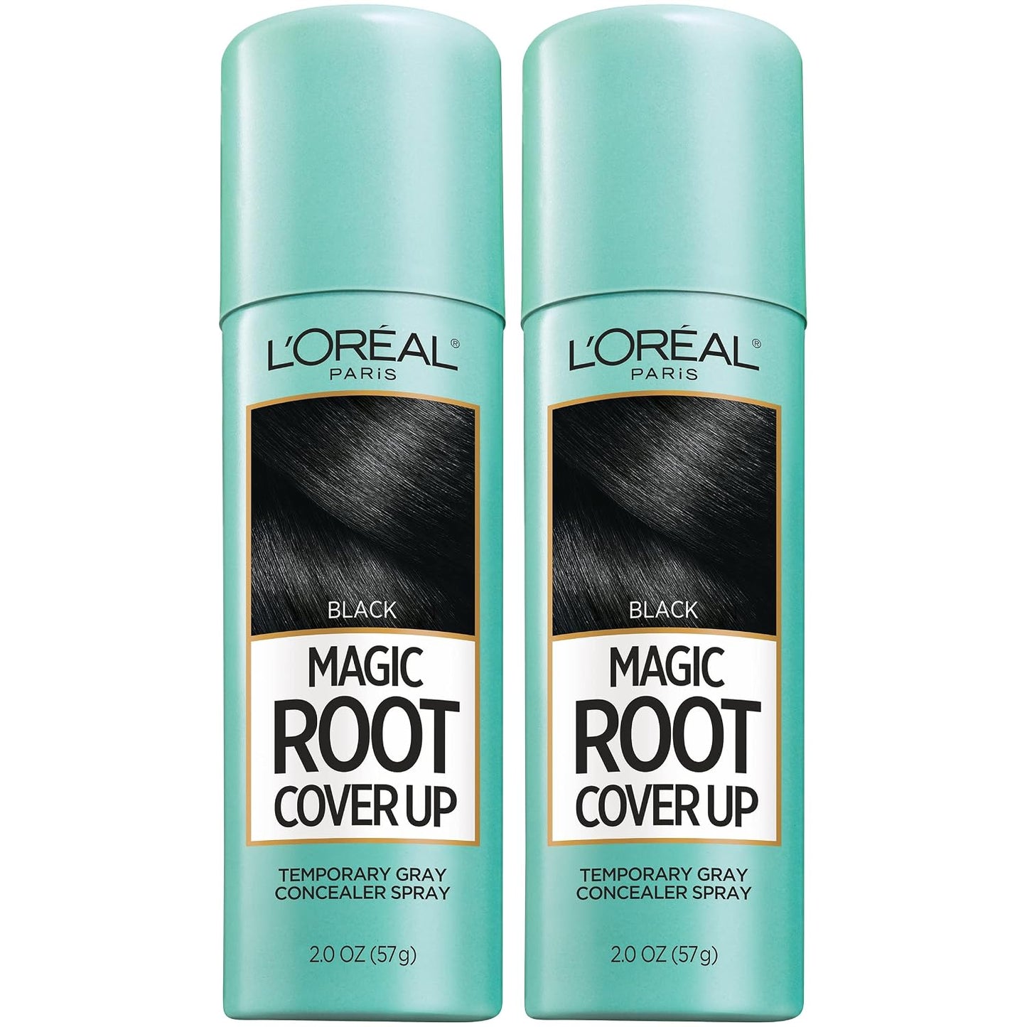 L'Oreal Paris Magic Root Cover Up Gray Hair Spray, 100% Gray Hair Coverage with Buildable, Lightweight, Transfer-Resistant, and Temporary Formula, Ammonia-Free, Dark Blonde, 2 oz (1 Count)