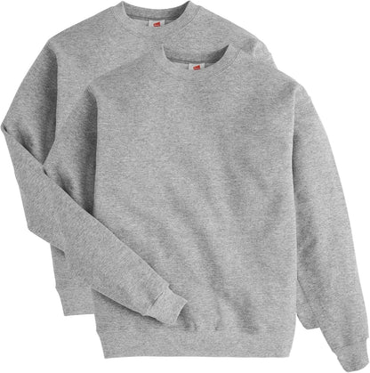 Hanes Men's Sweatshirt, EcoSmart Fleece Crewneck Sweatshirt, Big & Tall Available, 1 or 2-Pack
