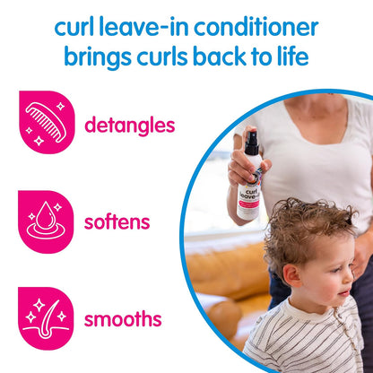SO COZY Kids Curl Leave In Conditioner + Therapy Spray, 5.2 Fl Oz